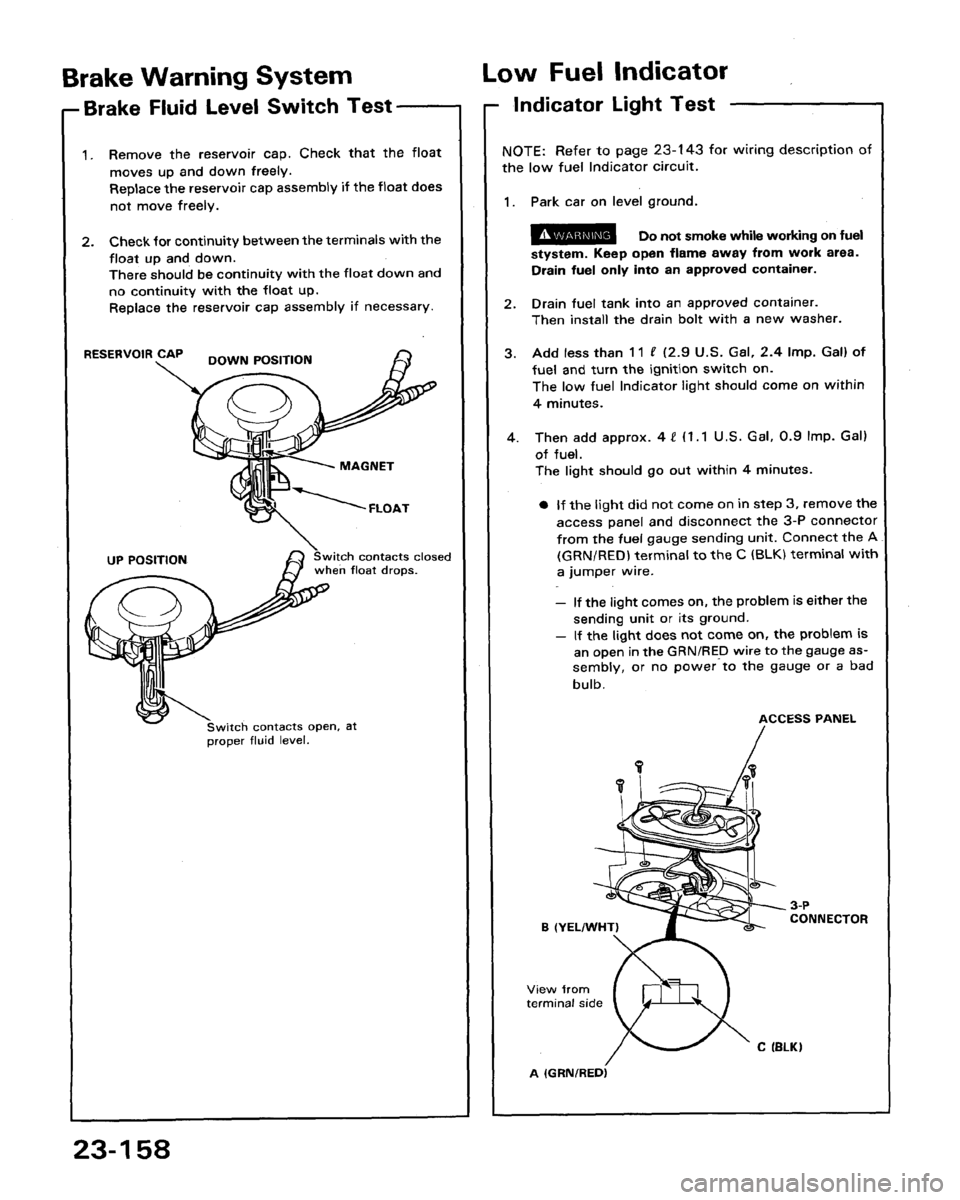 HONDA LEGEND 1991 2.G Workshop Manual 