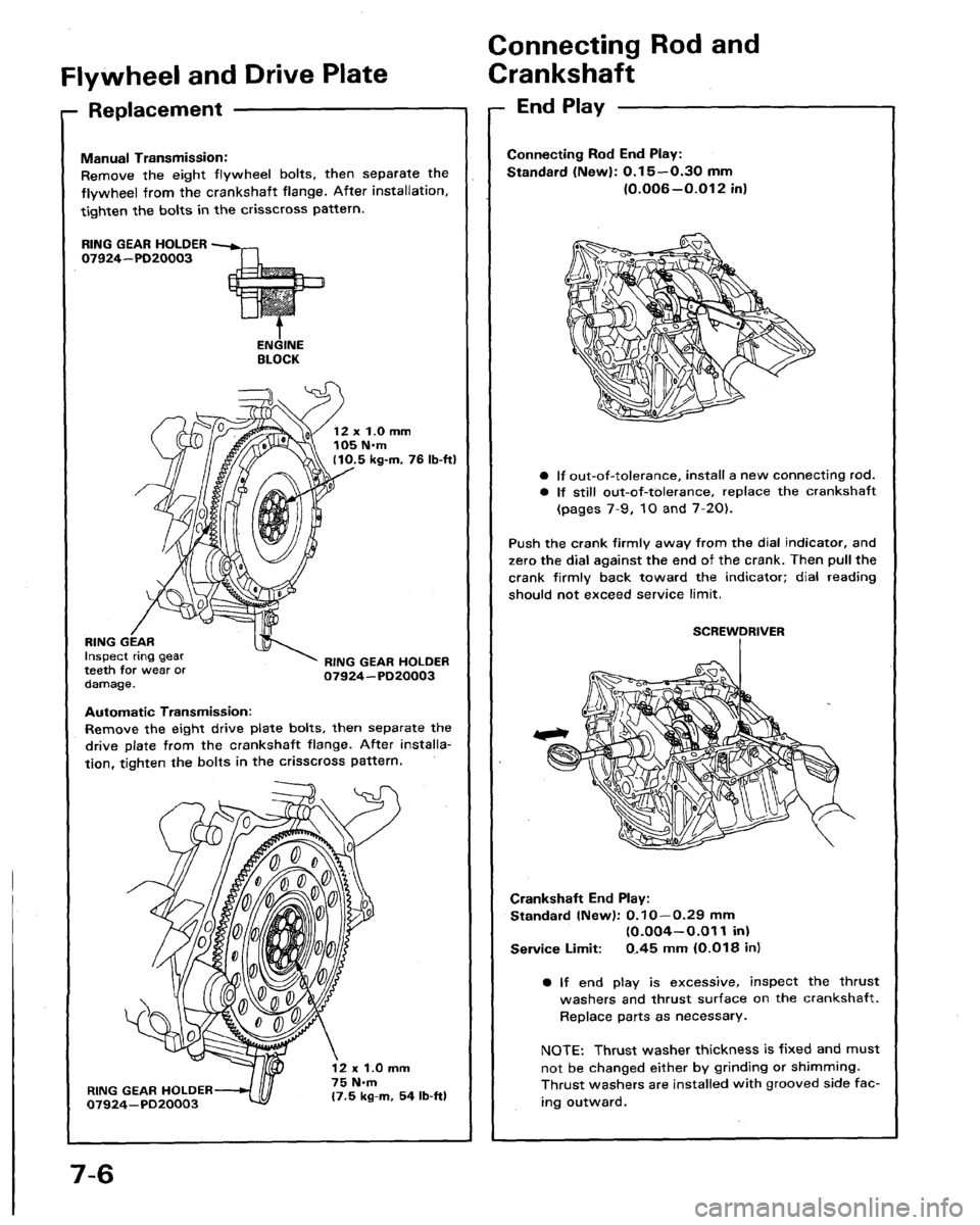 HONDA LEGEND 1991 2.G Workshop Manual 