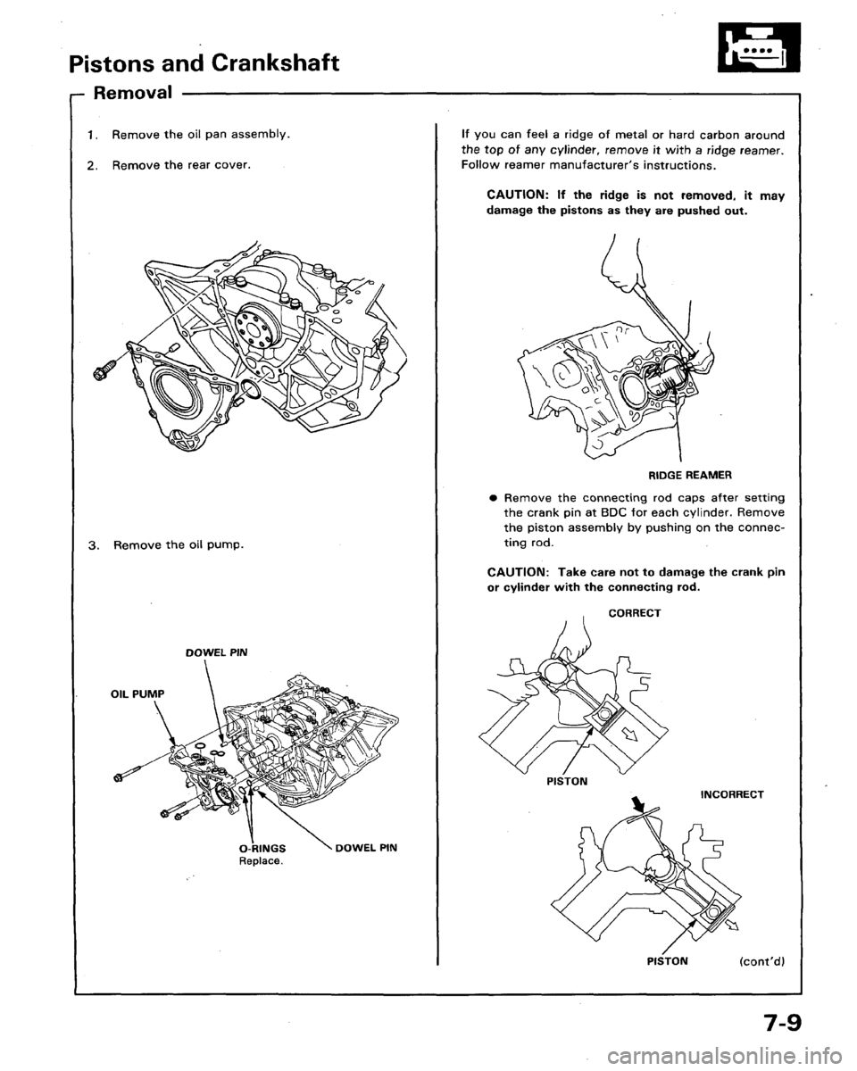 HONDA LEGEND 1991 2.G Workshop Manual 