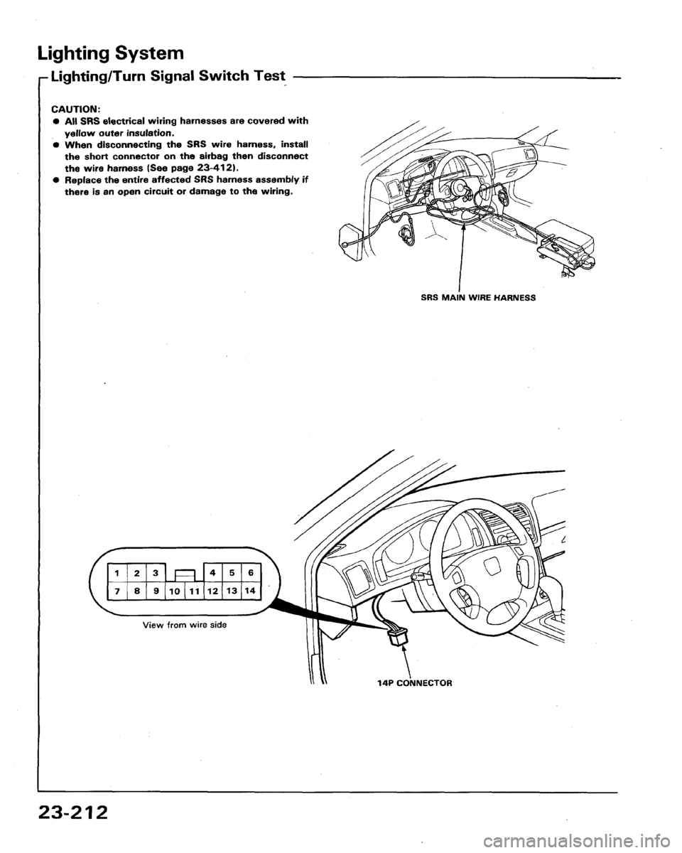 HONDA LEGEND 1991 2.G Workshop Manual 