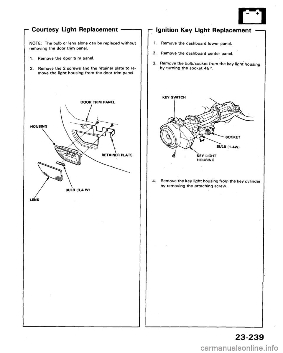 HONDA LEGEND 1991 2.G Workshop Manual 