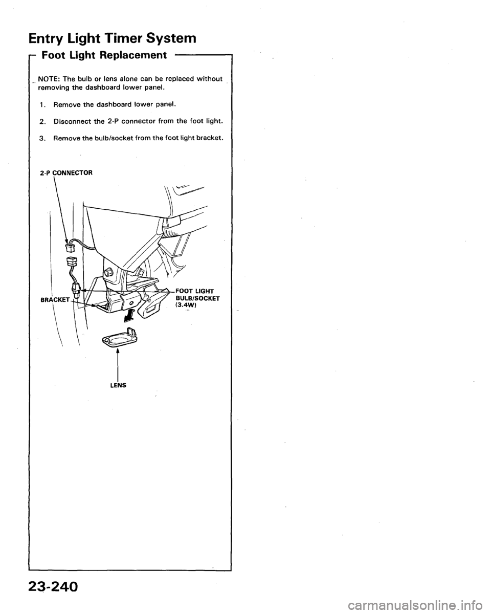 HONDA LEGEND 1991 2.G Workshop Manual 