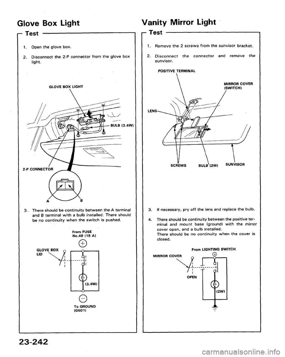 HONDA LEGEND 1991 2.G Workshop Manual 