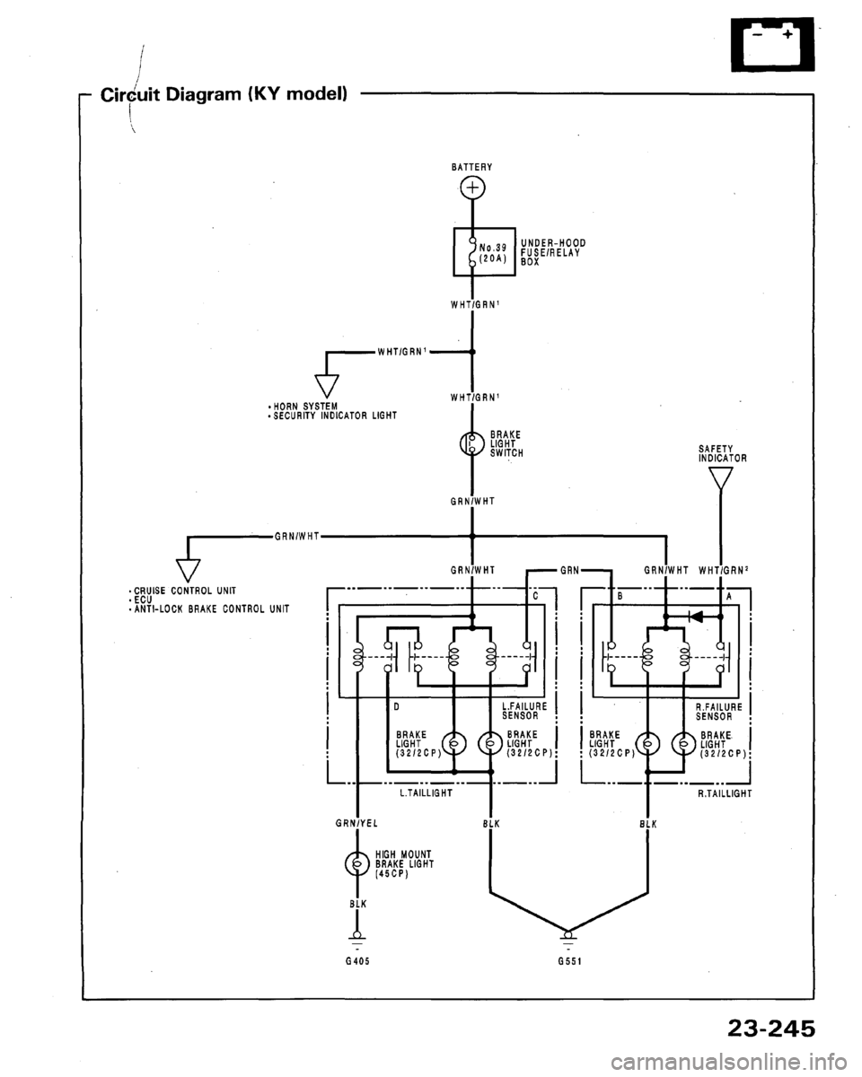 HONDA LEGEND 1991 2.G Workshop Manual 