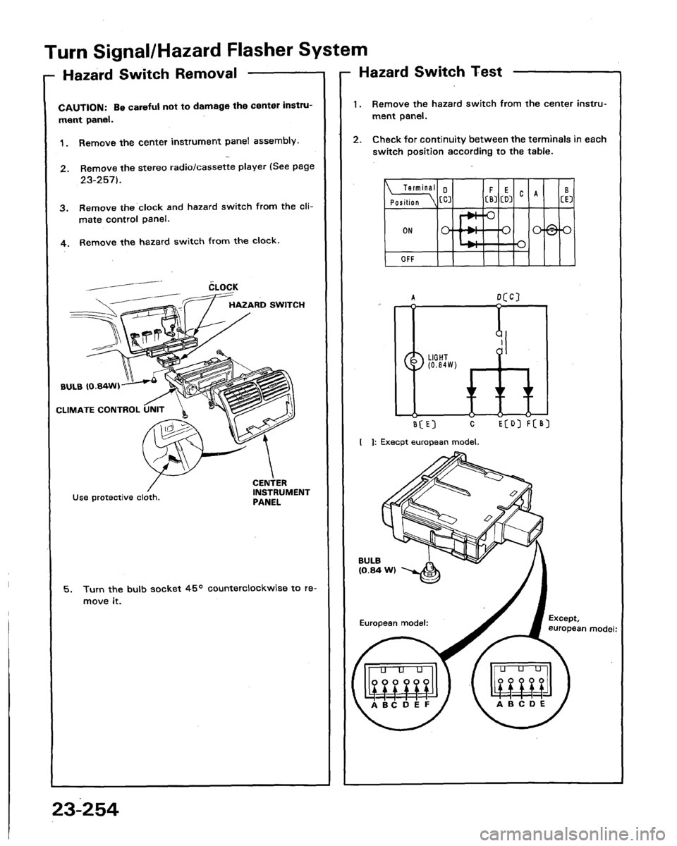 HONDA LEGEND 1991 2.G Workshop Manual 