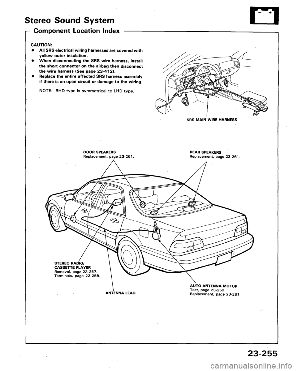 HONDA LEGEND 1991 2.G Workshop Manual 