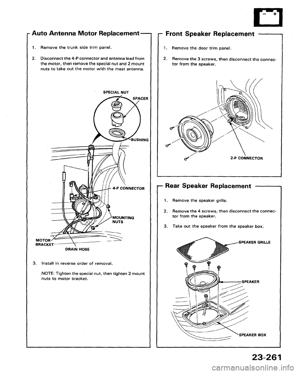 HONDA LEGEND 1991 2.G Workshop Manual 