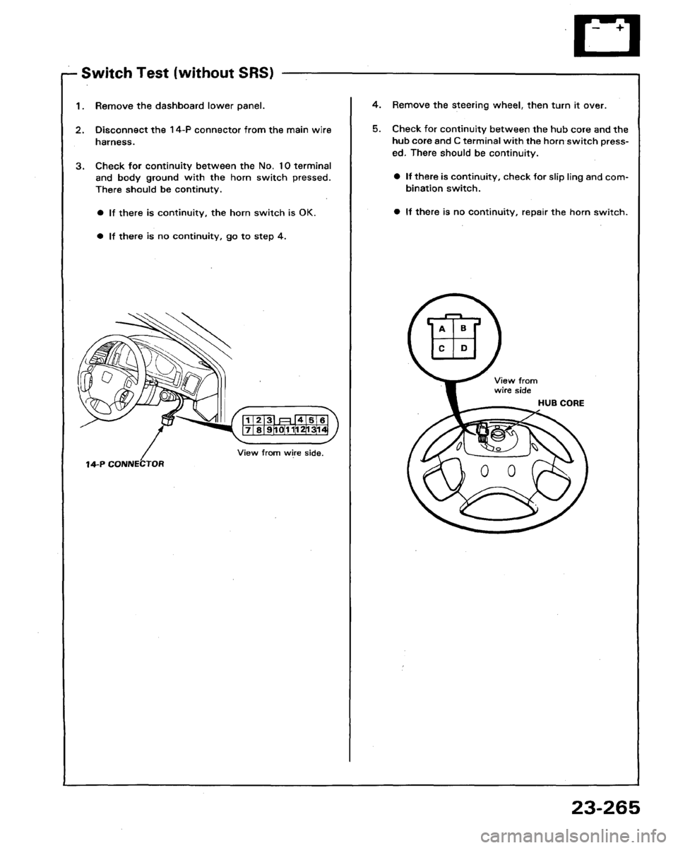 HONDA LEGEND 1991 2.G Workshop Manual 