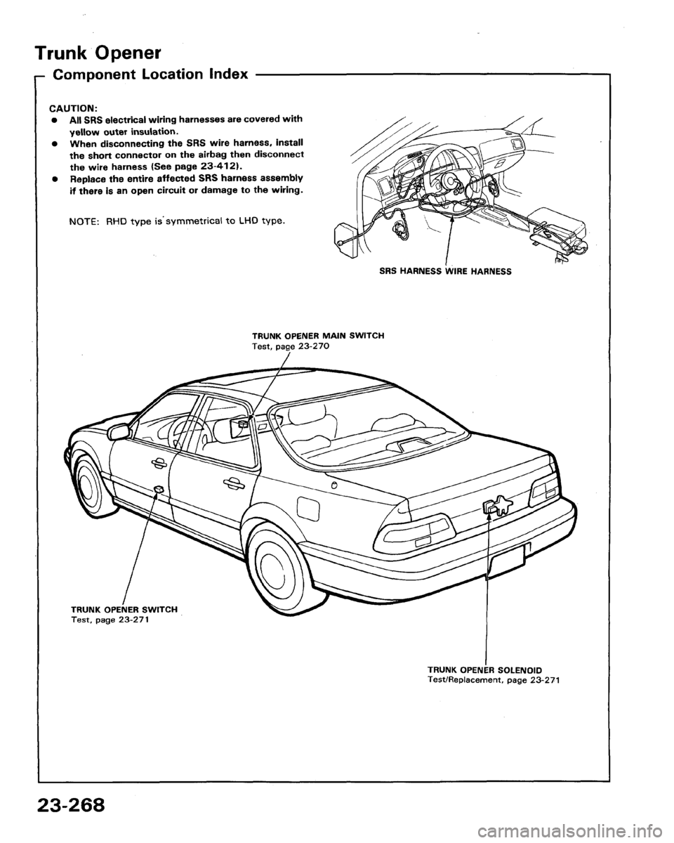 HONDA LEGEND 1991 2.G Workshop Manual 