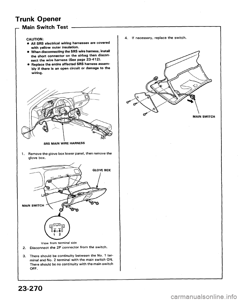 HONDA LEGEND 1991 2.G Workshop Manual 