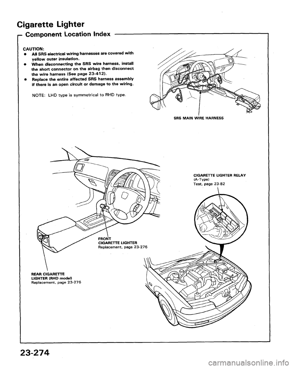 HONDA LEGEND 1991 2.G Workshop Manual 