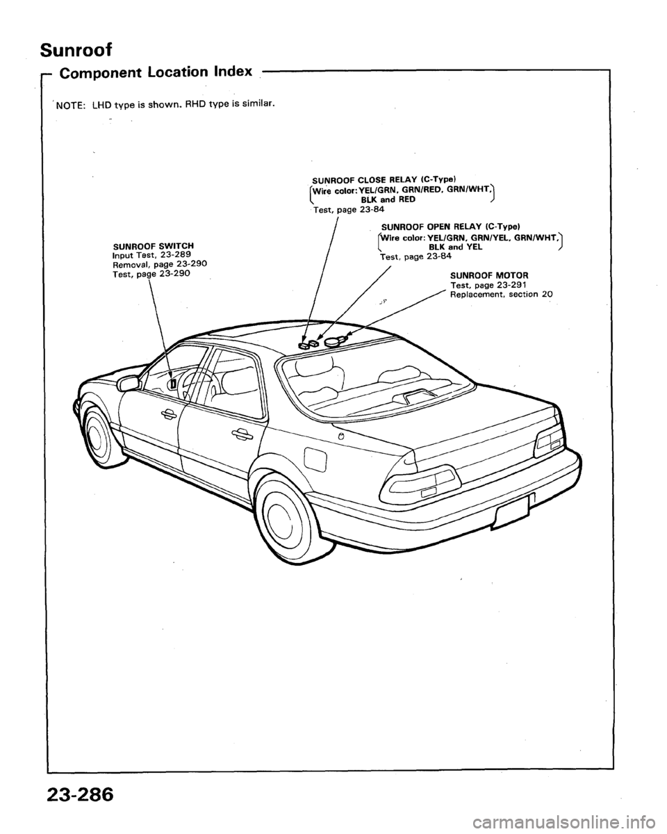 HONDA LEGEND 1991 2.G Workshop Manual 