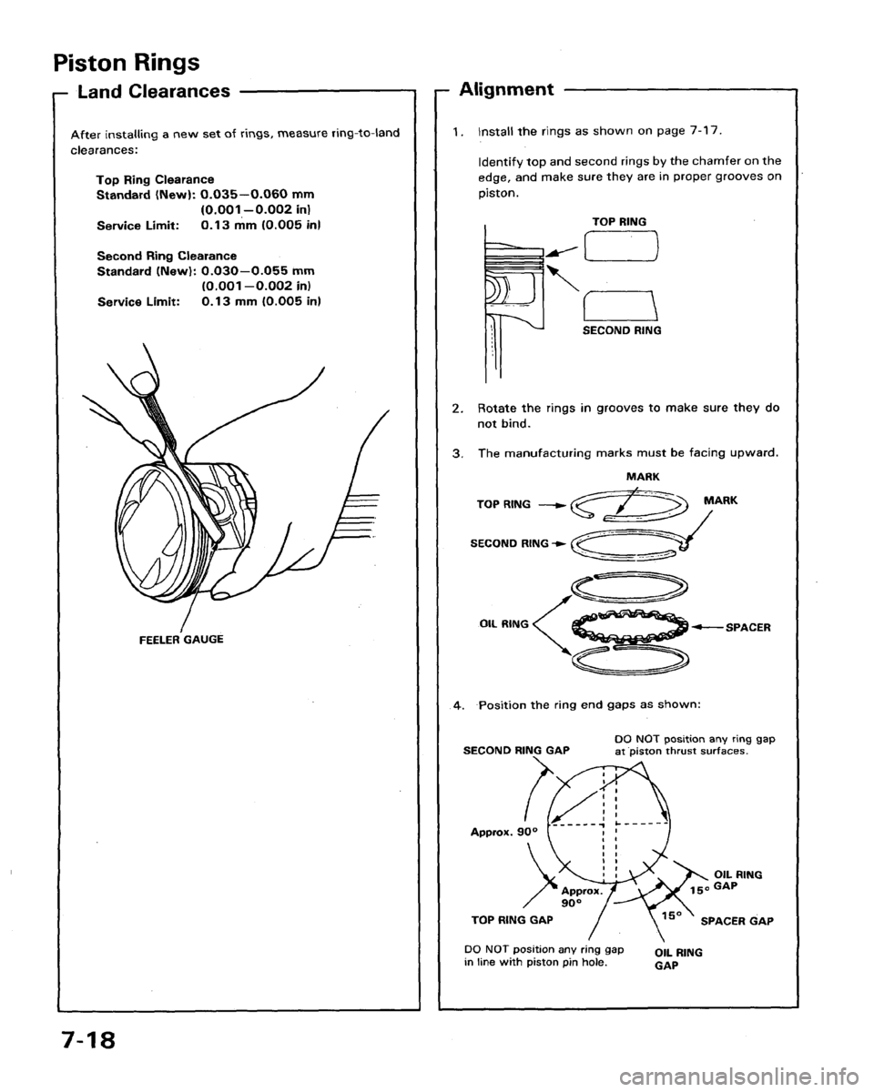 HONDA LEGEND 1991 2.G Workshop Manual 