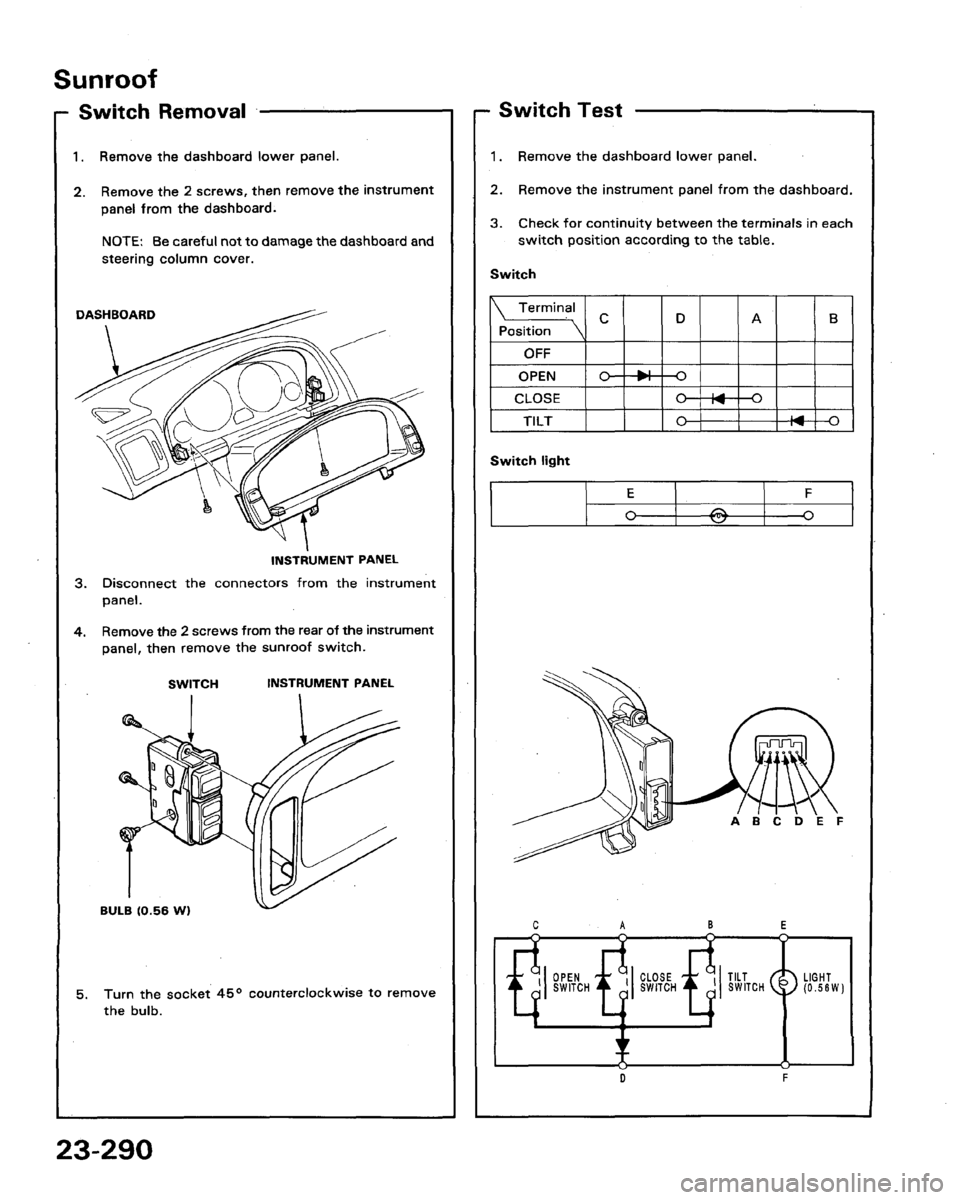 HONDA LEGEND 1991 2.G Workshop Manual 