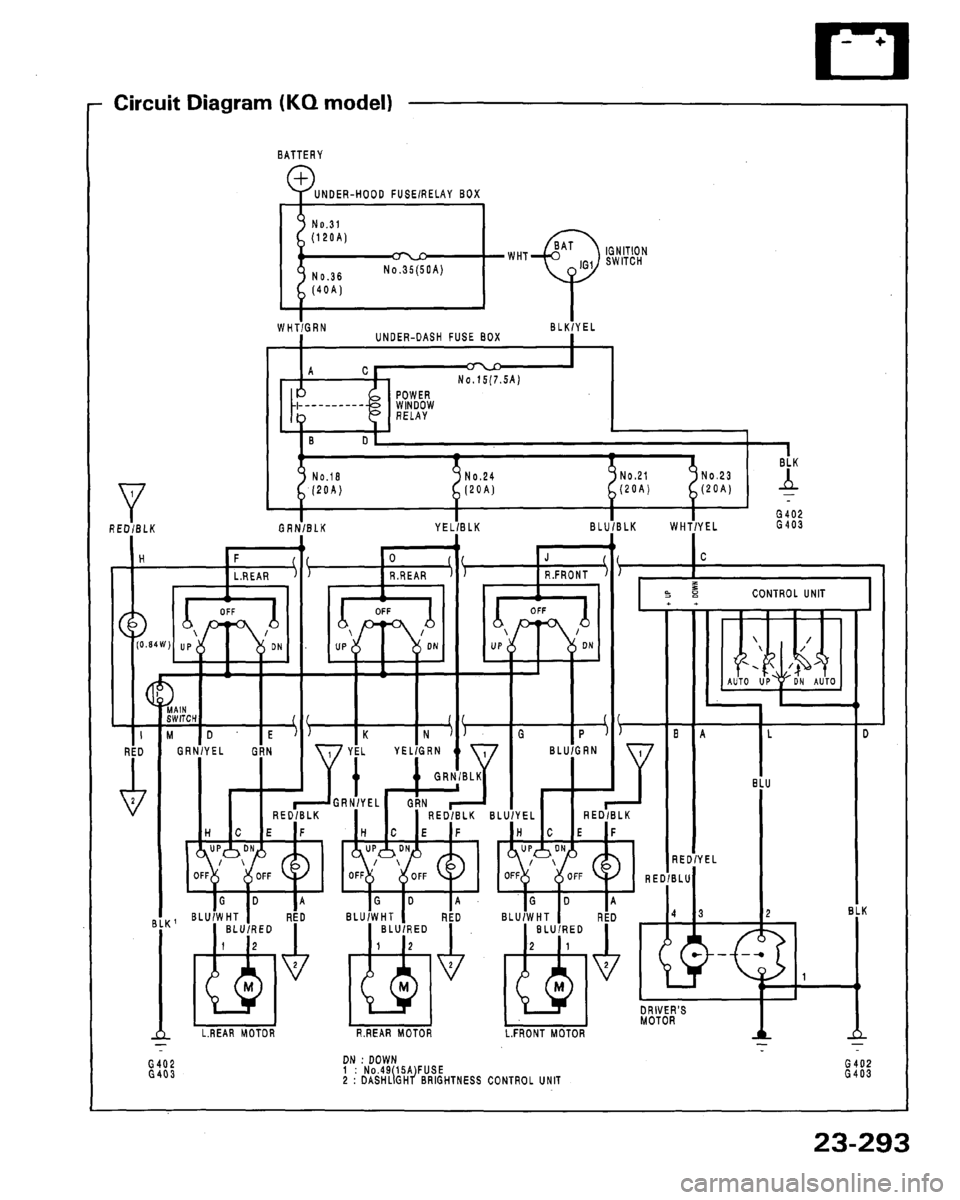 HONDA LEGEND 1991 2.G Workshop Manual 