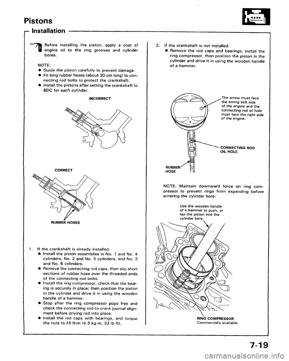 HONDA LEGEND 1991 2.G Workshop Manual 