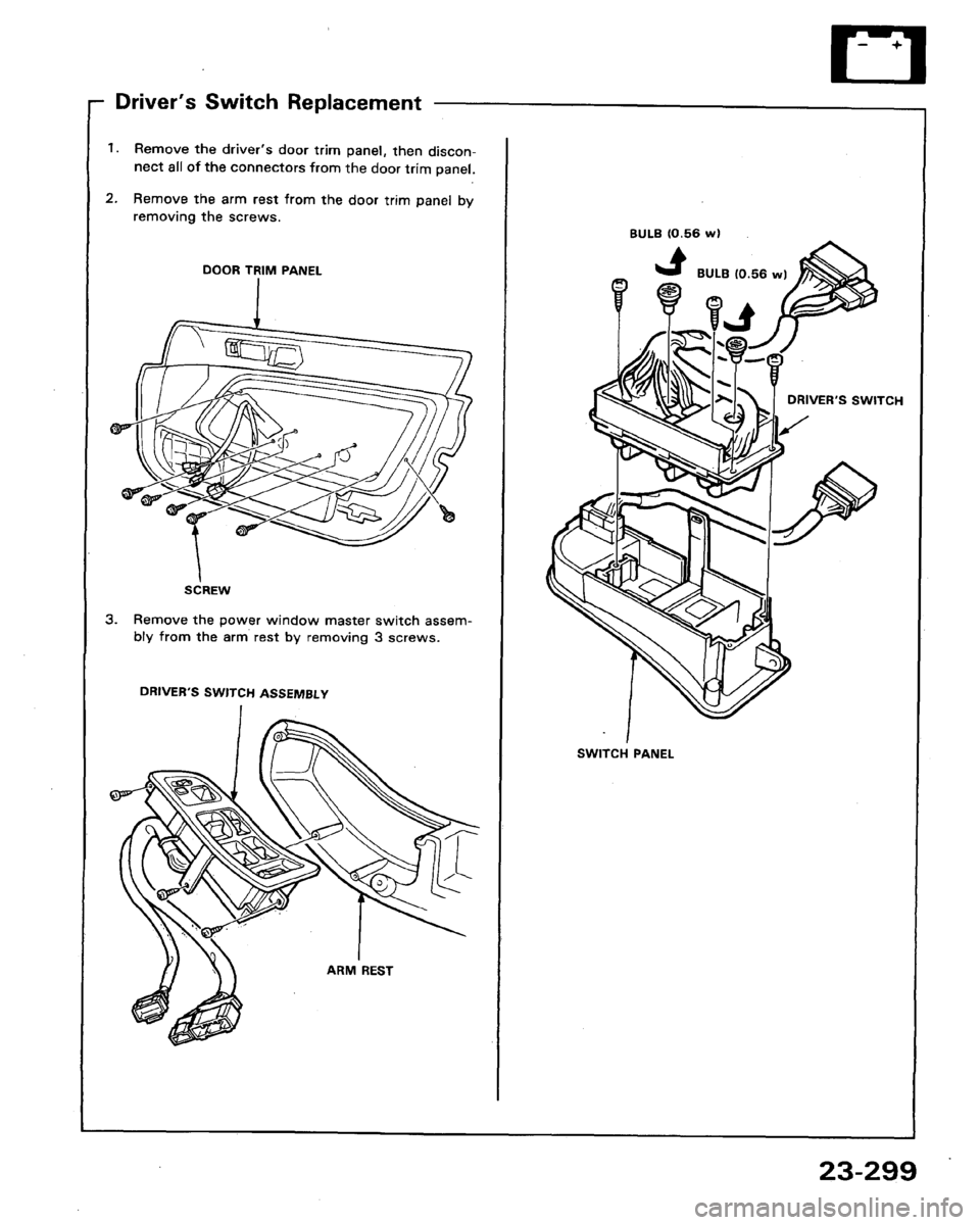 HONDA LEGEND 1991 2.G Workshop Manual 