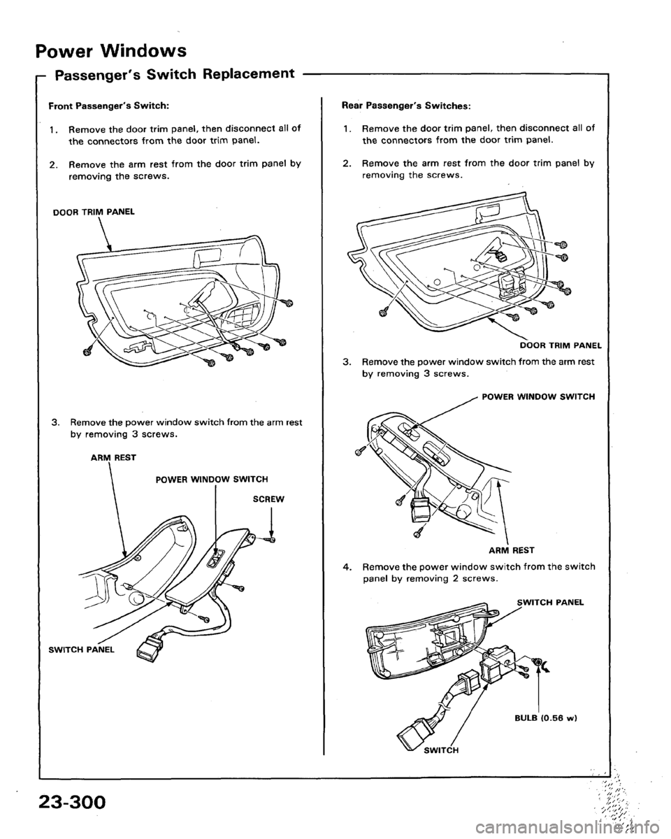 HONDA LEGEND 1991 2.G Workshop Manual 