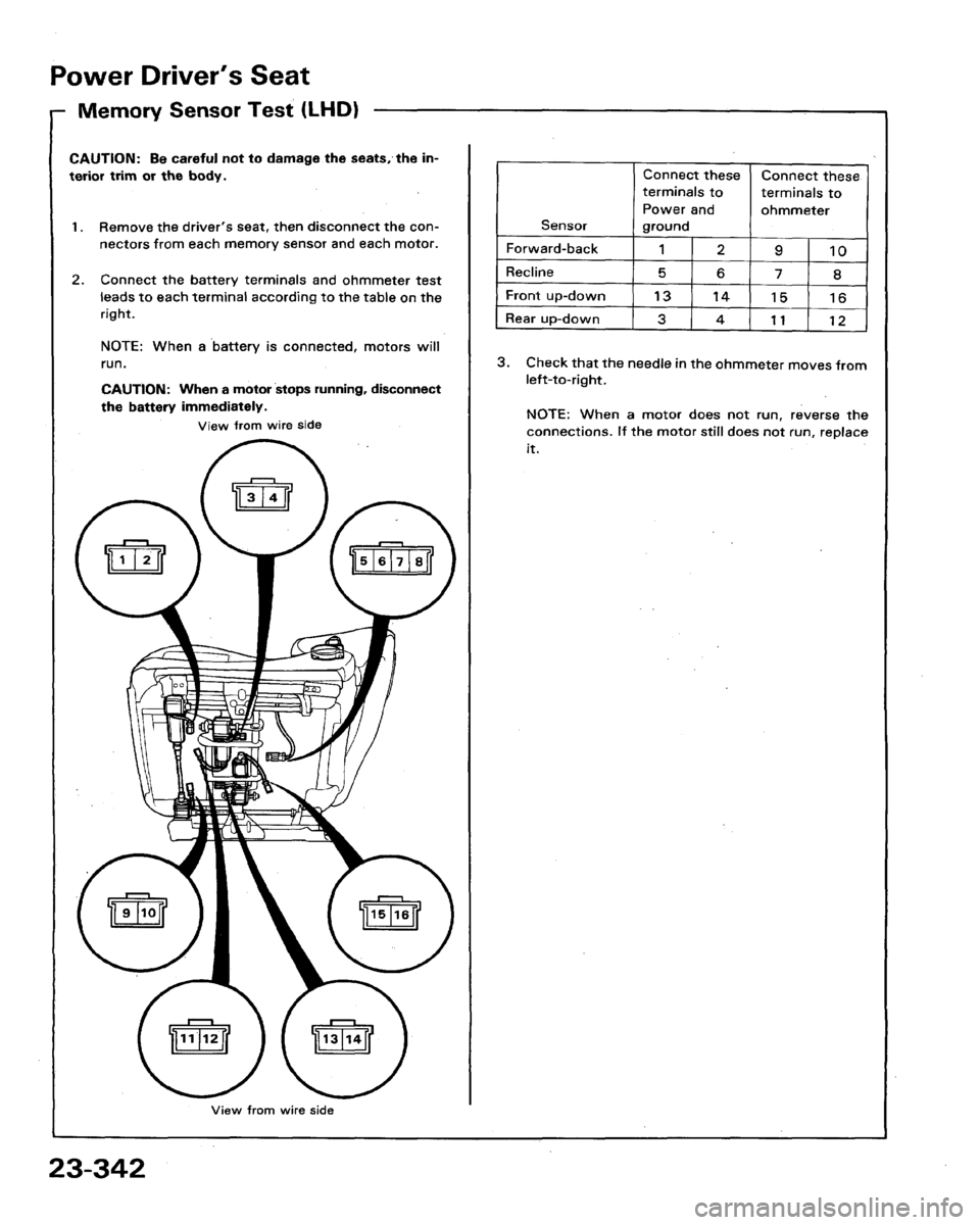 HONDA LEGEND 1991 2.G Workshop Manual 