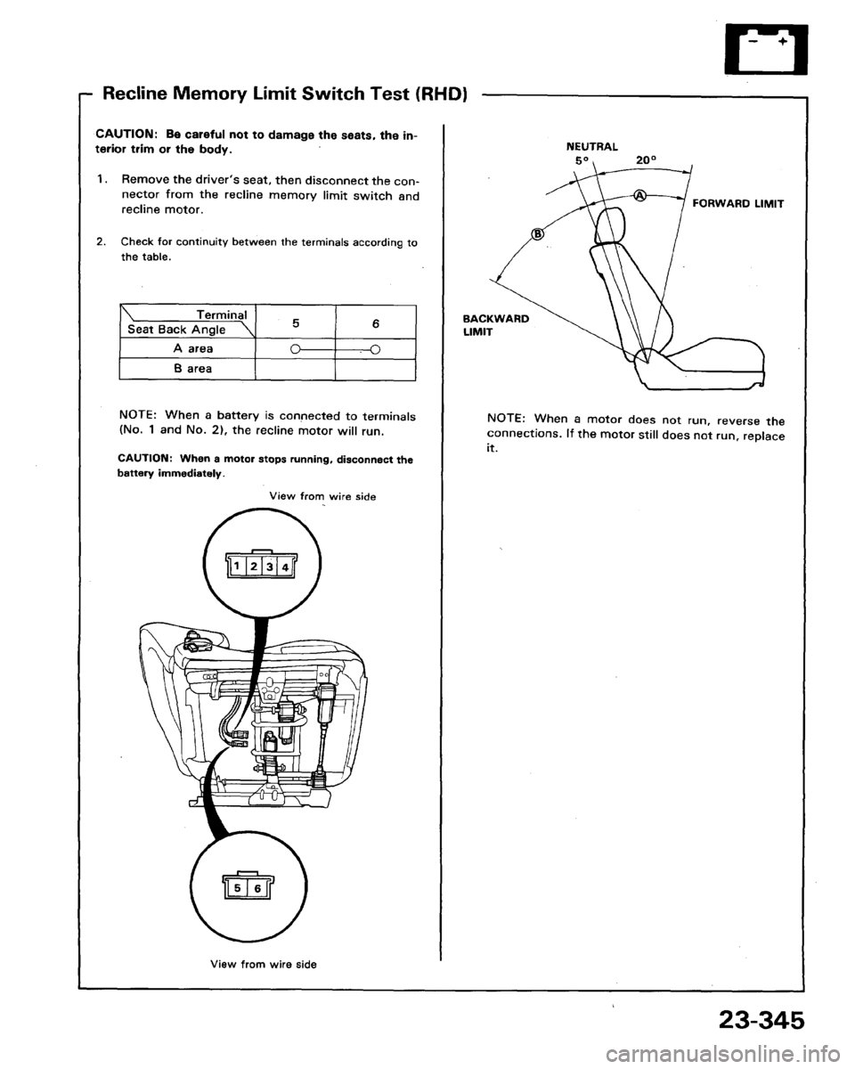 HONDA LEGEND 1991 2.G Workshop Manual 