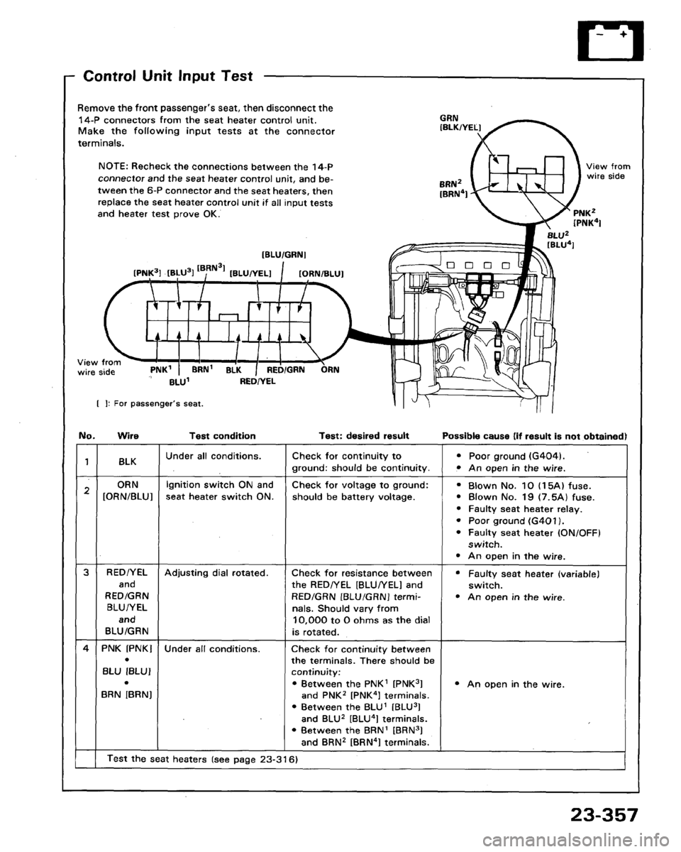 HONDA LEGEND 1991 2.G Workshop Manual 