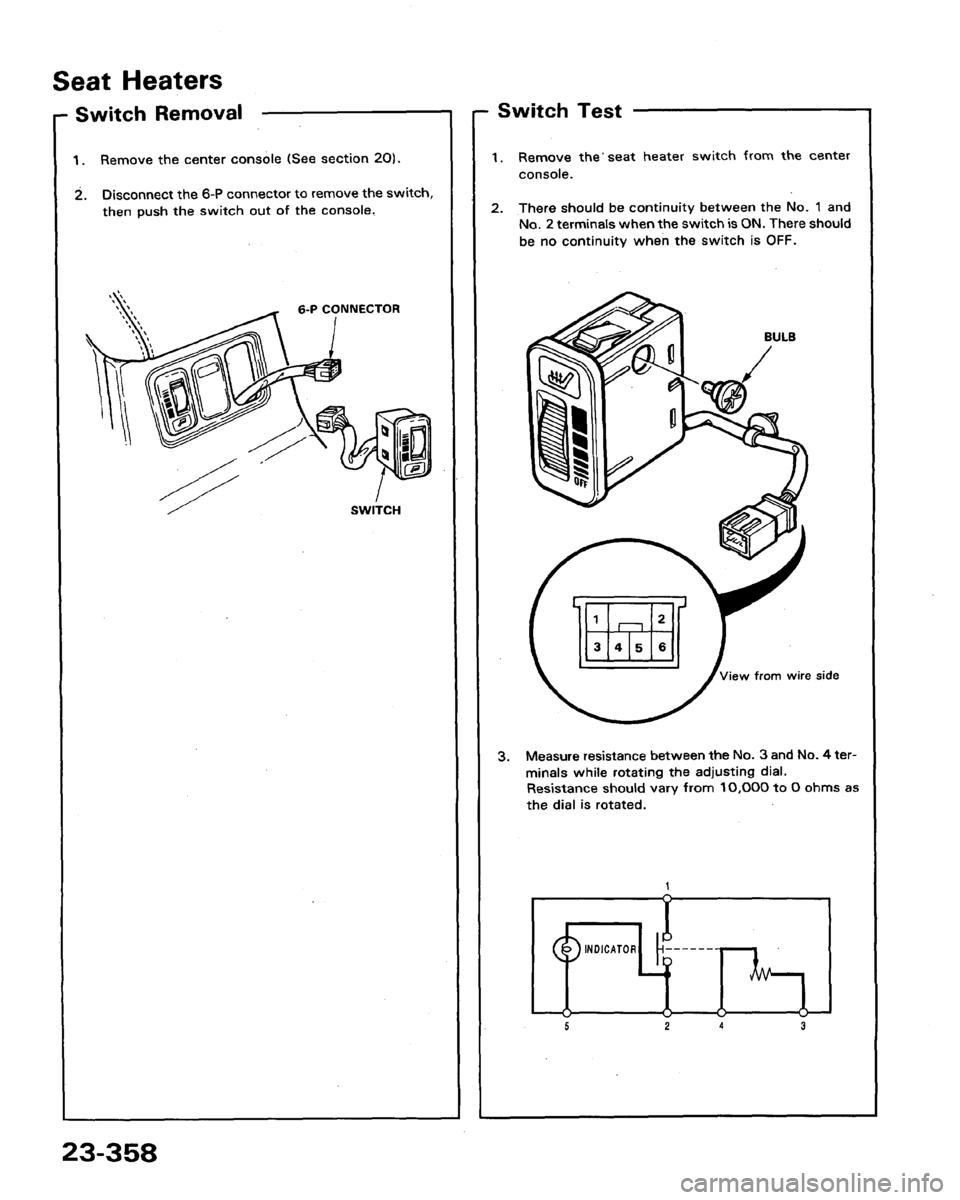 HONDA LEGEND 1991 2.G Workshop Manual 