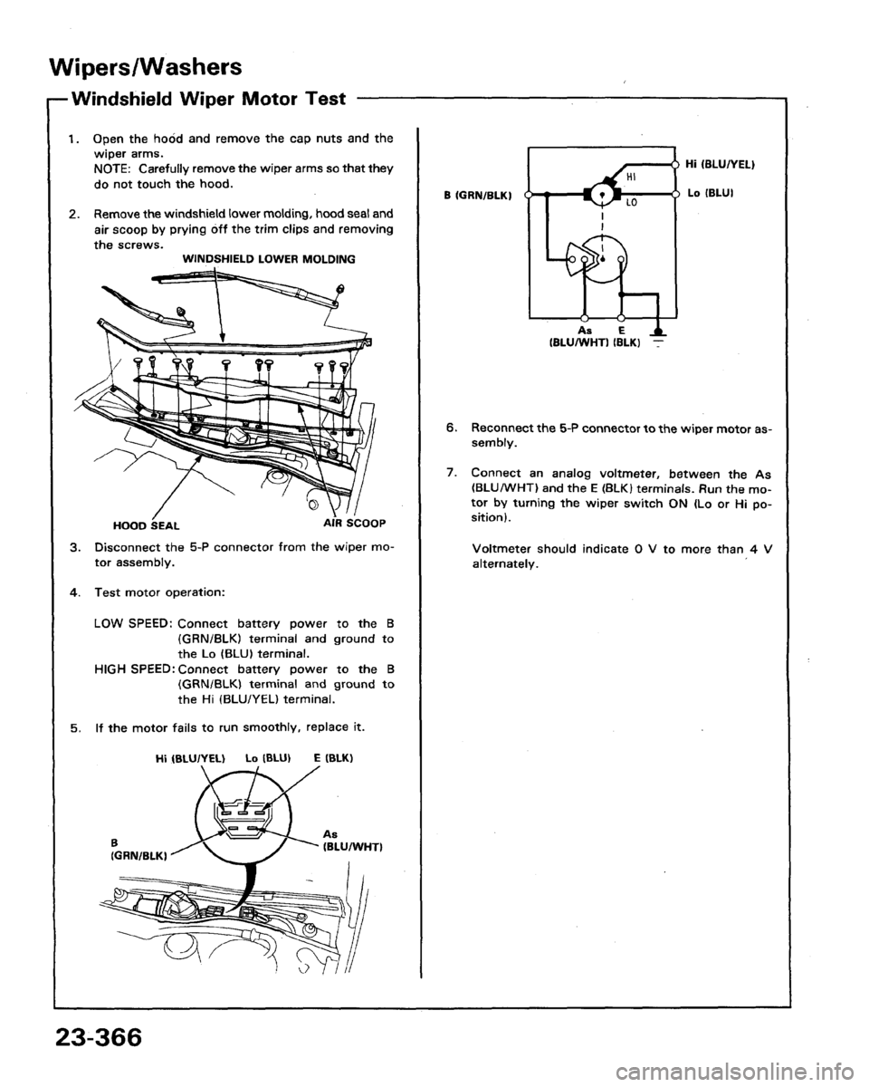 HONDA LEGEND 1991 2.G Workshop Manual 