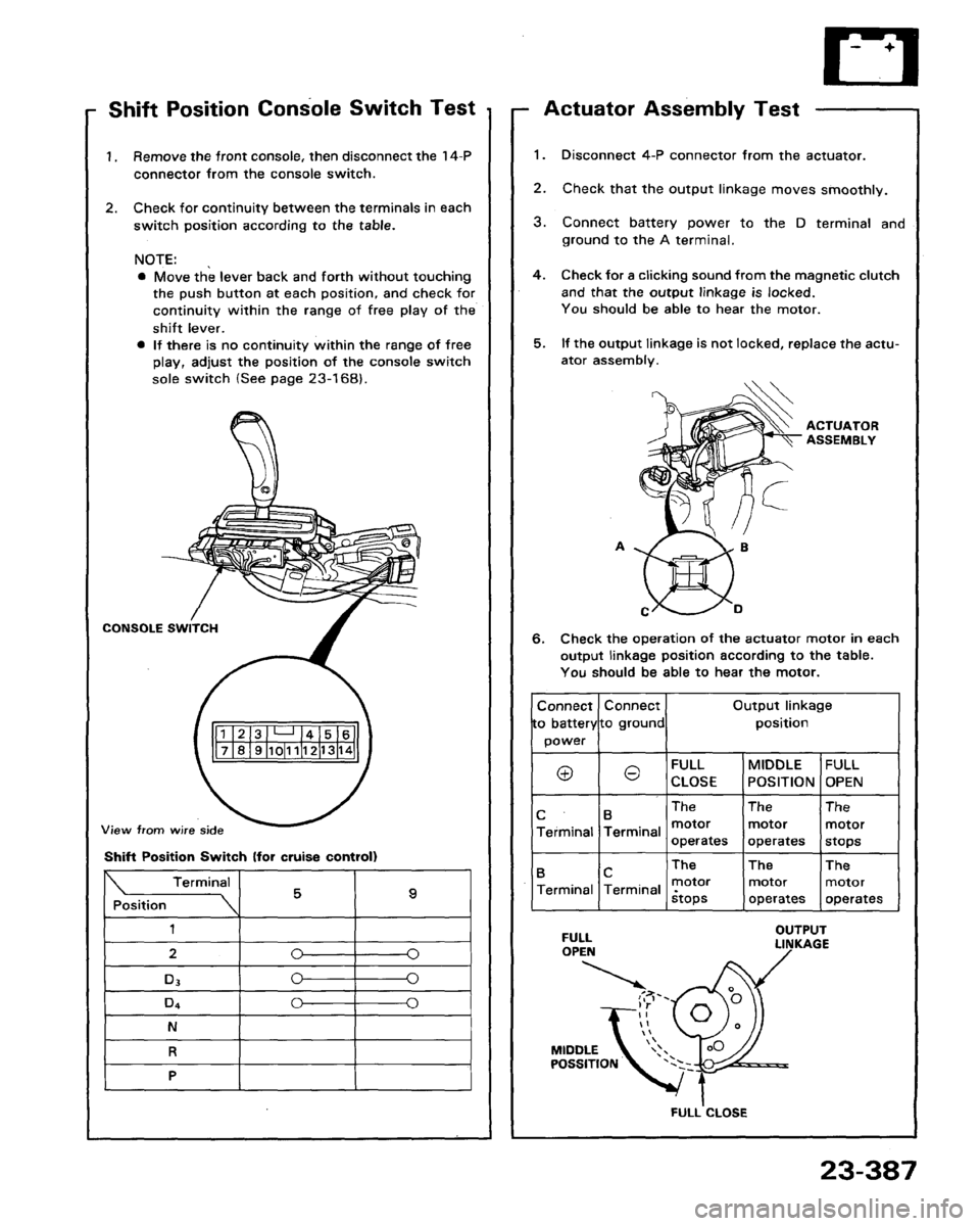 HONDA LEGEND 1991 2.G Workshop Manual 