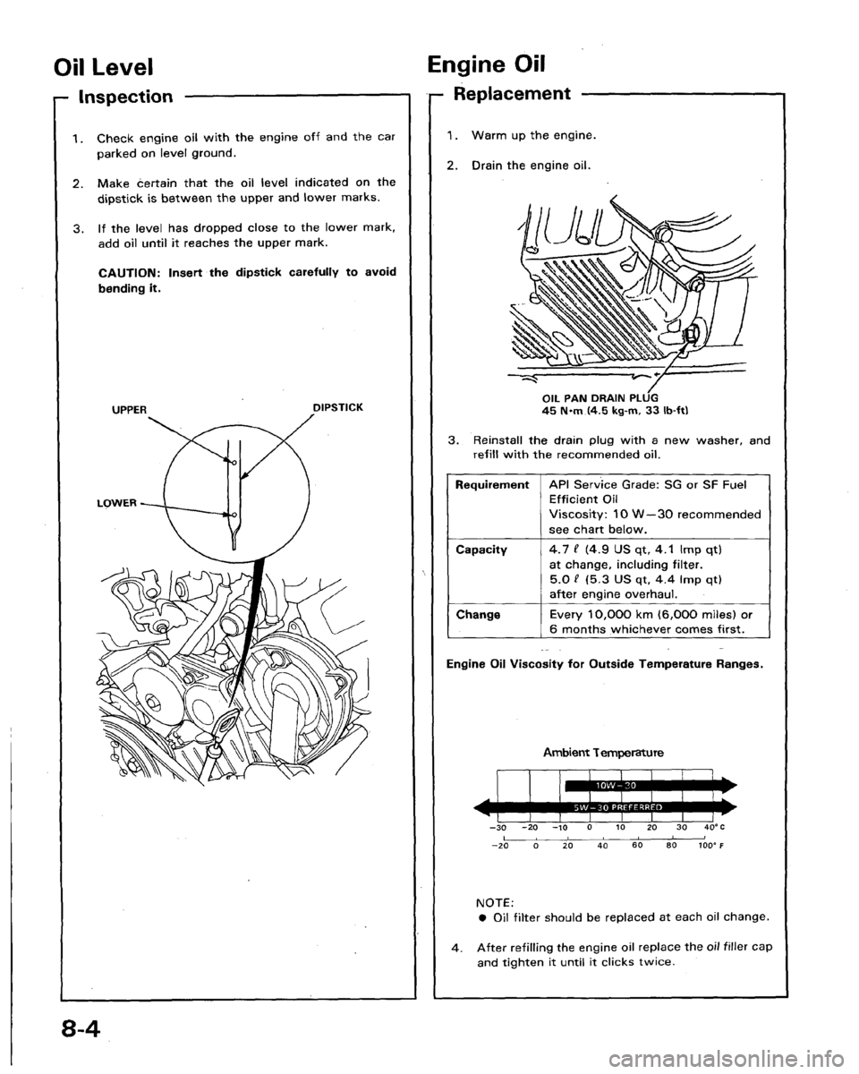 HONDA LEGEND 1991 2.G Workshop Manual 