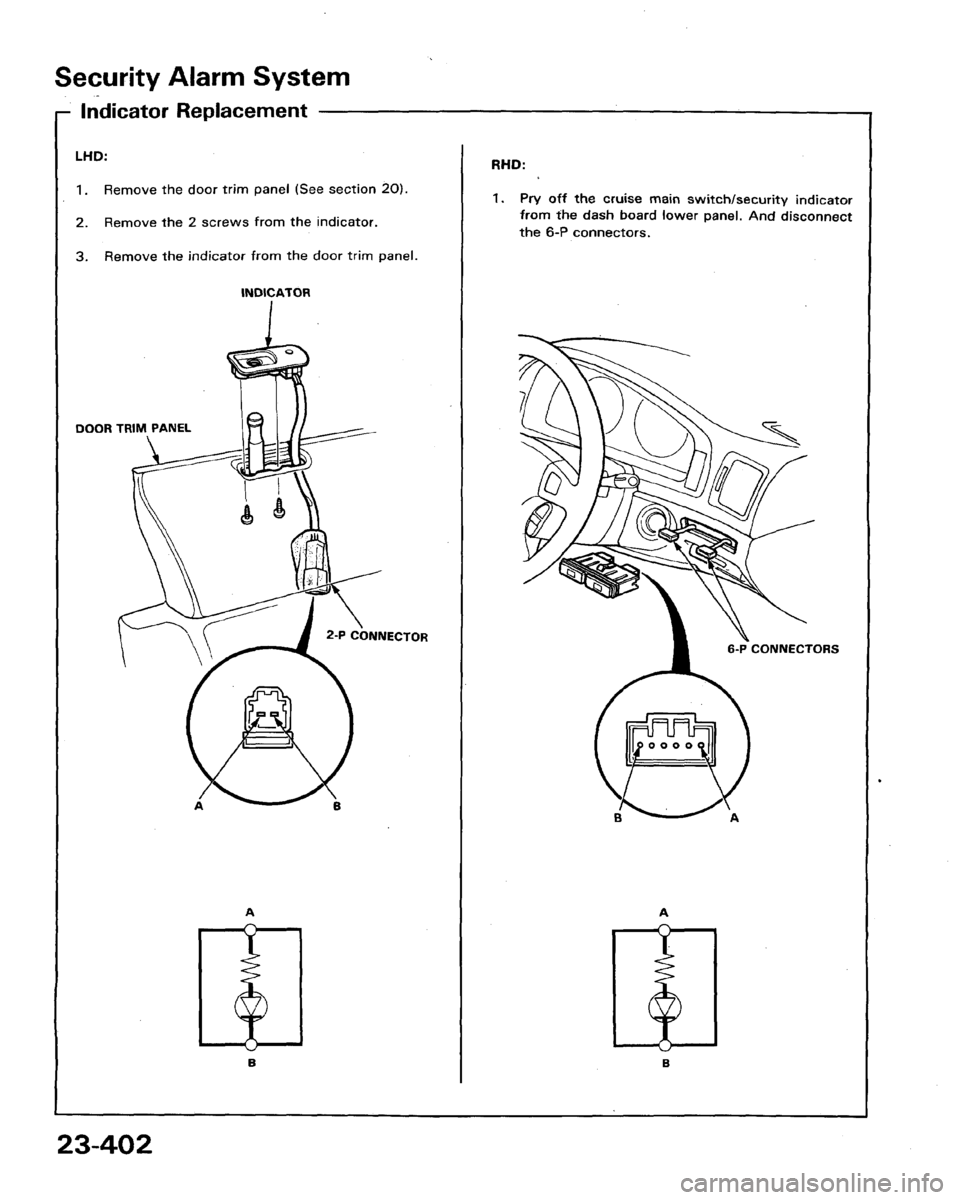 HONDA LEGEND 1991 2.G Workshop Manual 