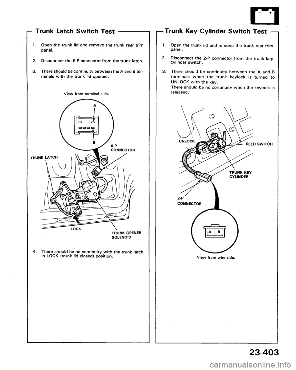 HONDA LEGEND 1991 2.G Workshop Manual 