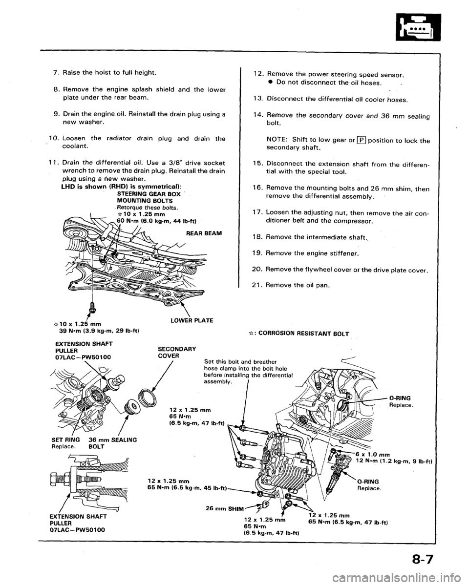 HONDA LEGEND 1991 2.G Workshop Manual 