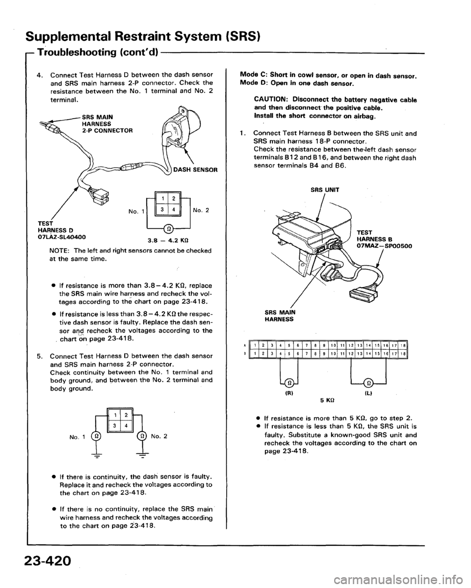 HONDA LEGEND 1991 2.G Workshop Manual 