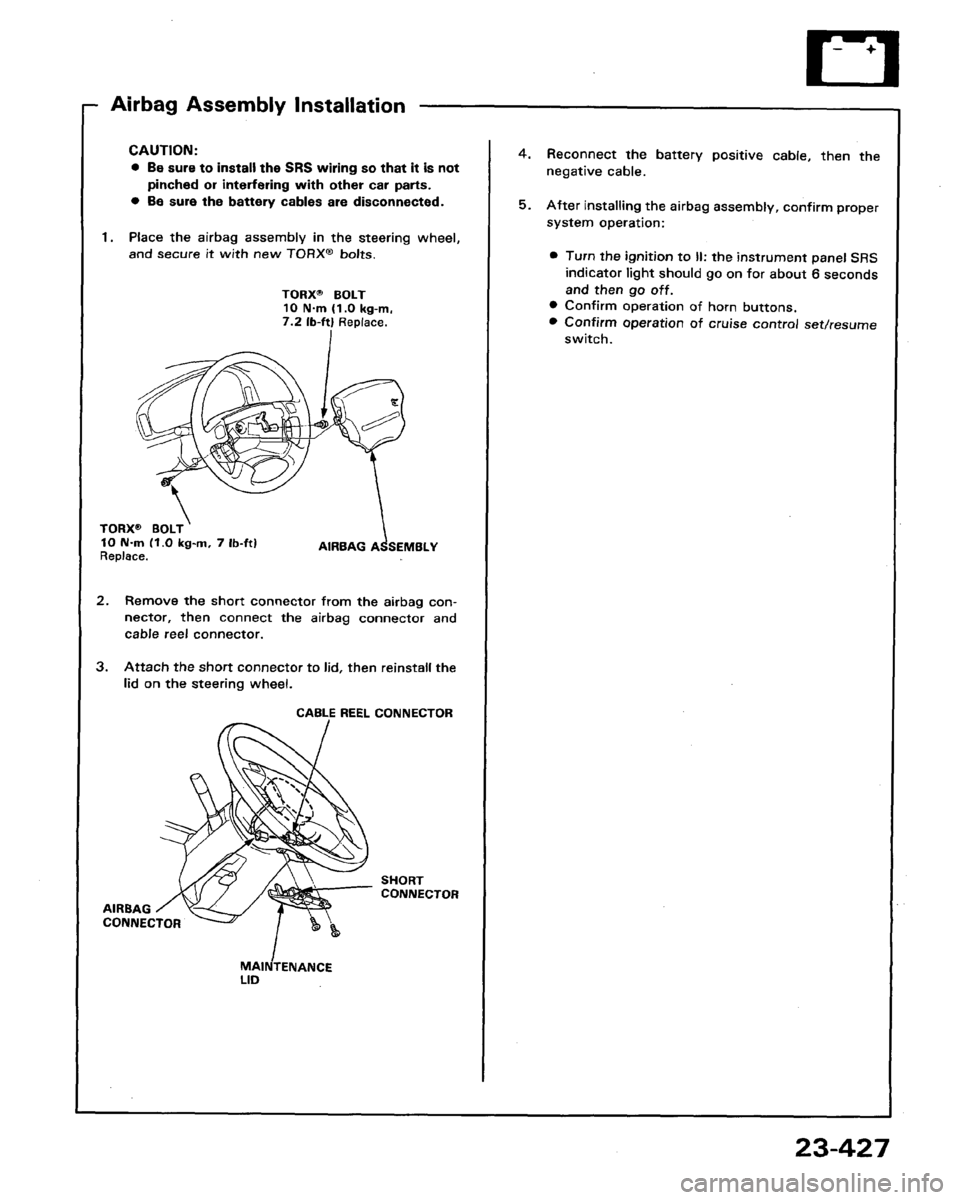 HONDA LEGEND 1991 2.G Workshop Manual 