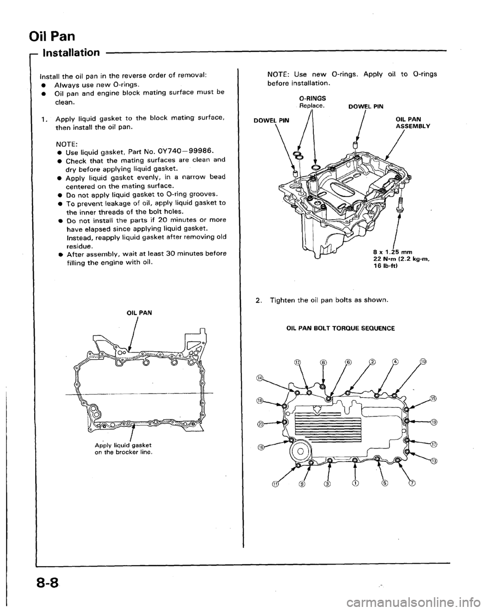 HONDA LEGEND 1991 2.G Workshop Manual 