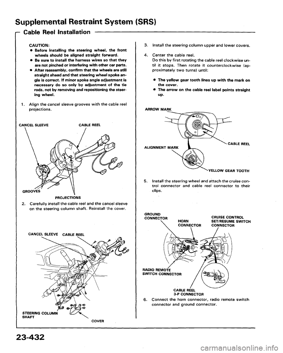 HONDA LEGEND 1991 2.G Workshop Manual 