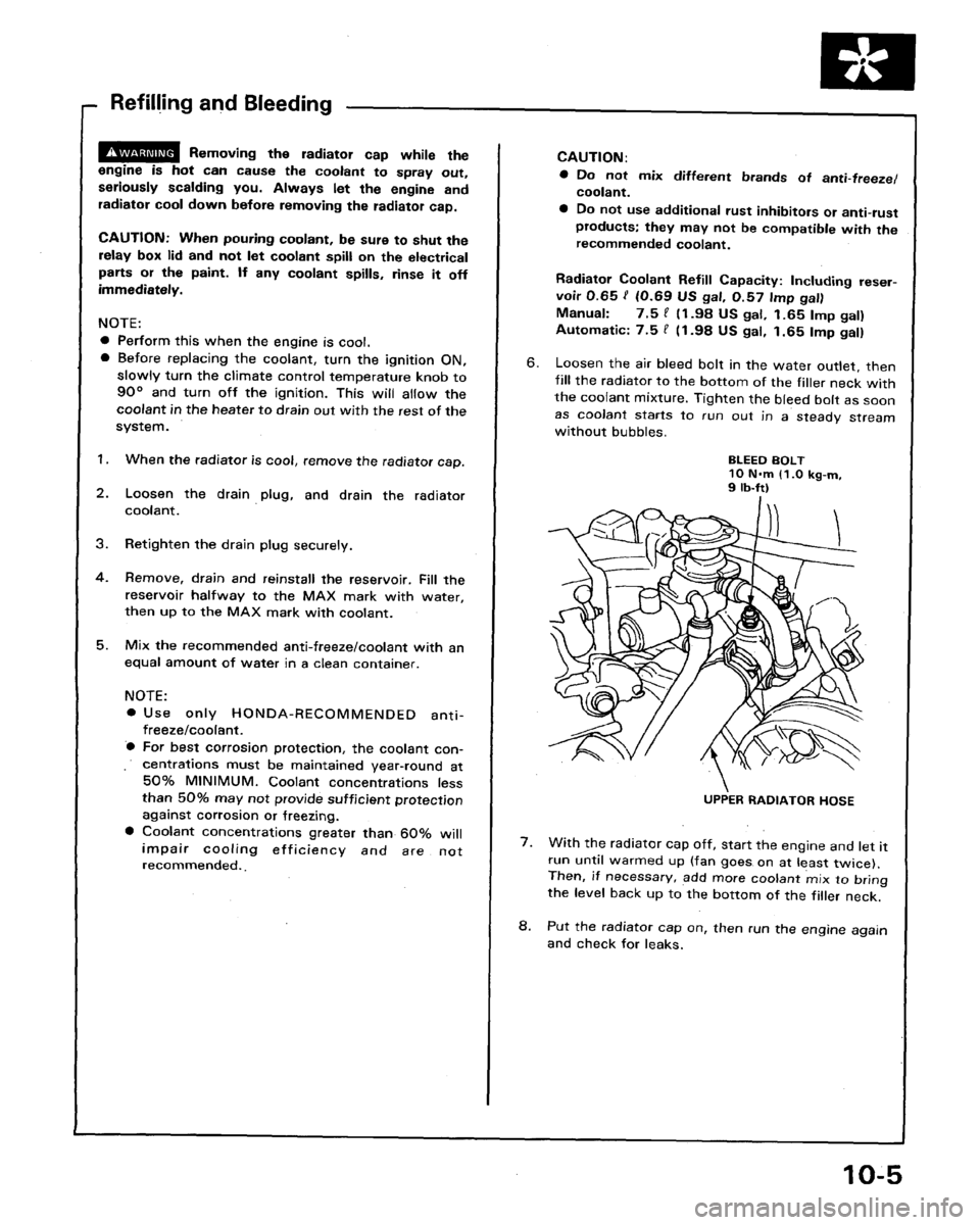 HONDA LEGEND 1991 2.G Workshop Manual 
