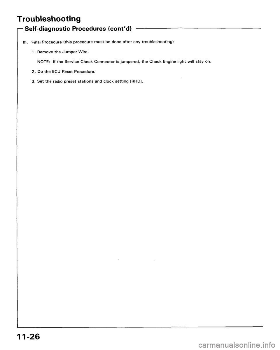 HONDA LEGEND 1991 2.G Workshop Manual 