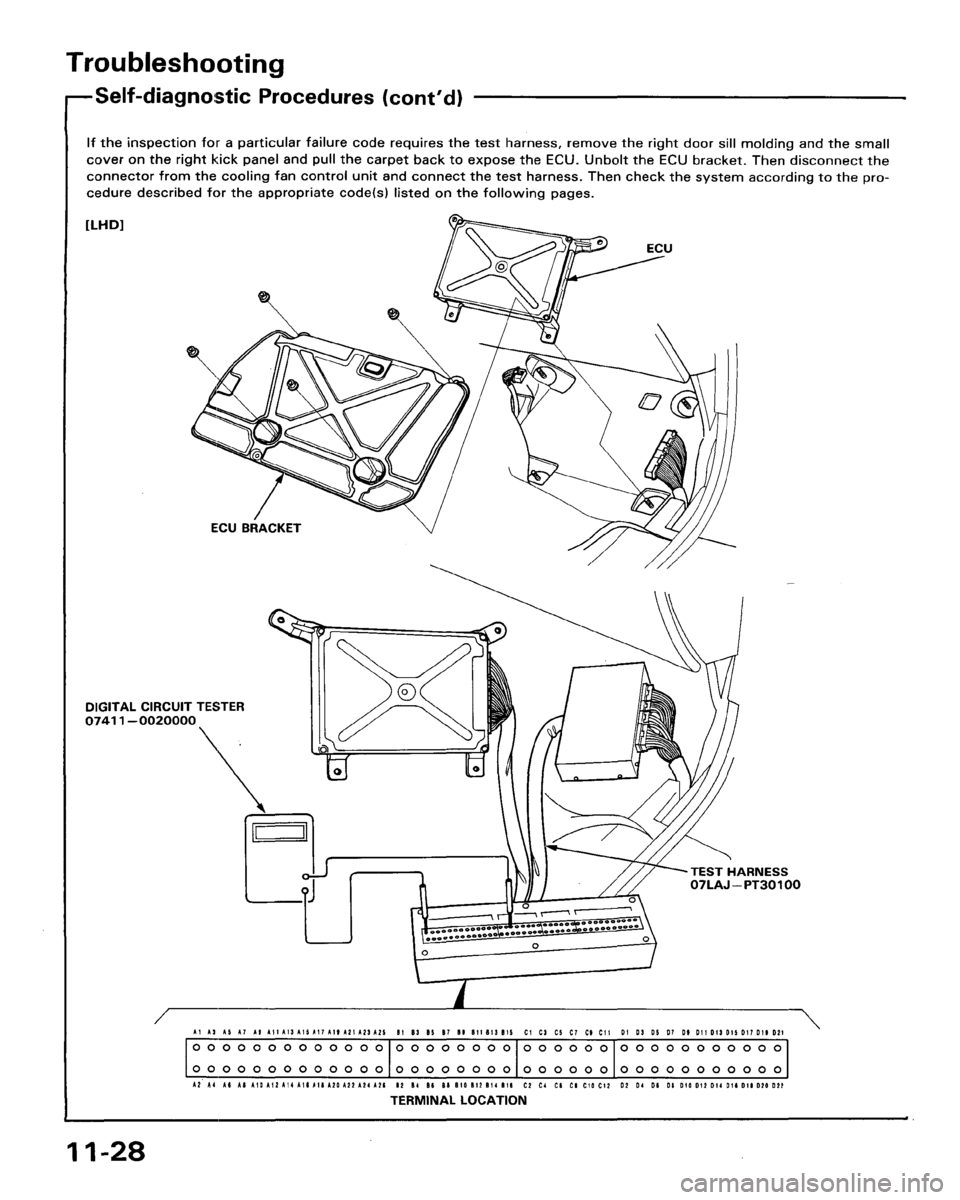 HONDA LEGEND 1991 2.G Workshop Manual 