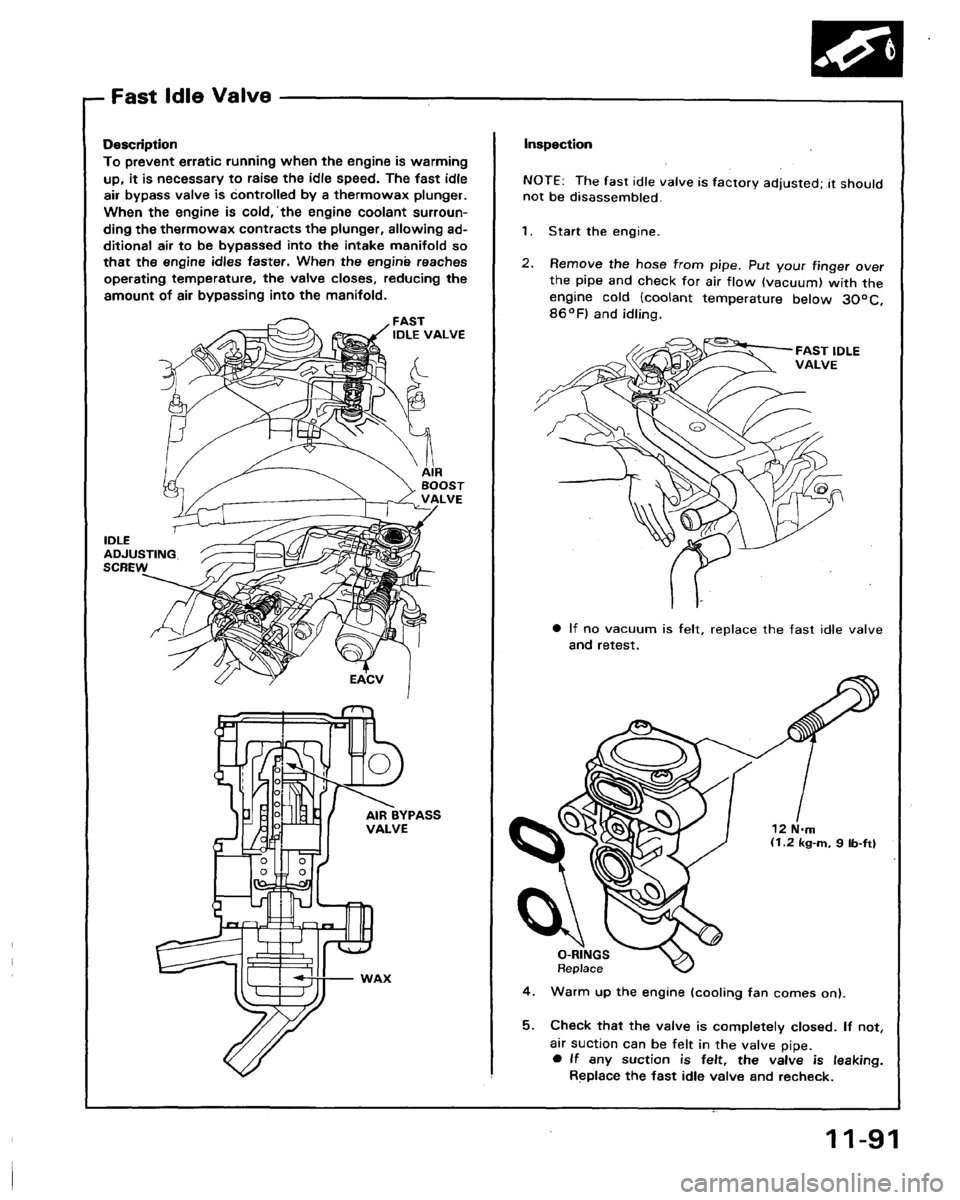 HONDA LEGEND 1991 2.G Workshop Manual 
