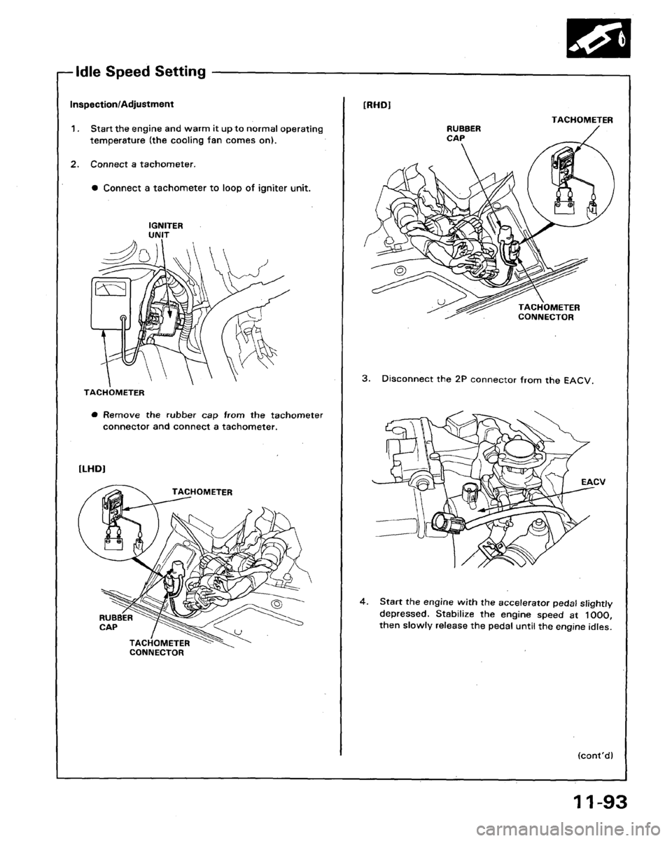 HONDA LEGEND 1991 2.G Workshop Manual 