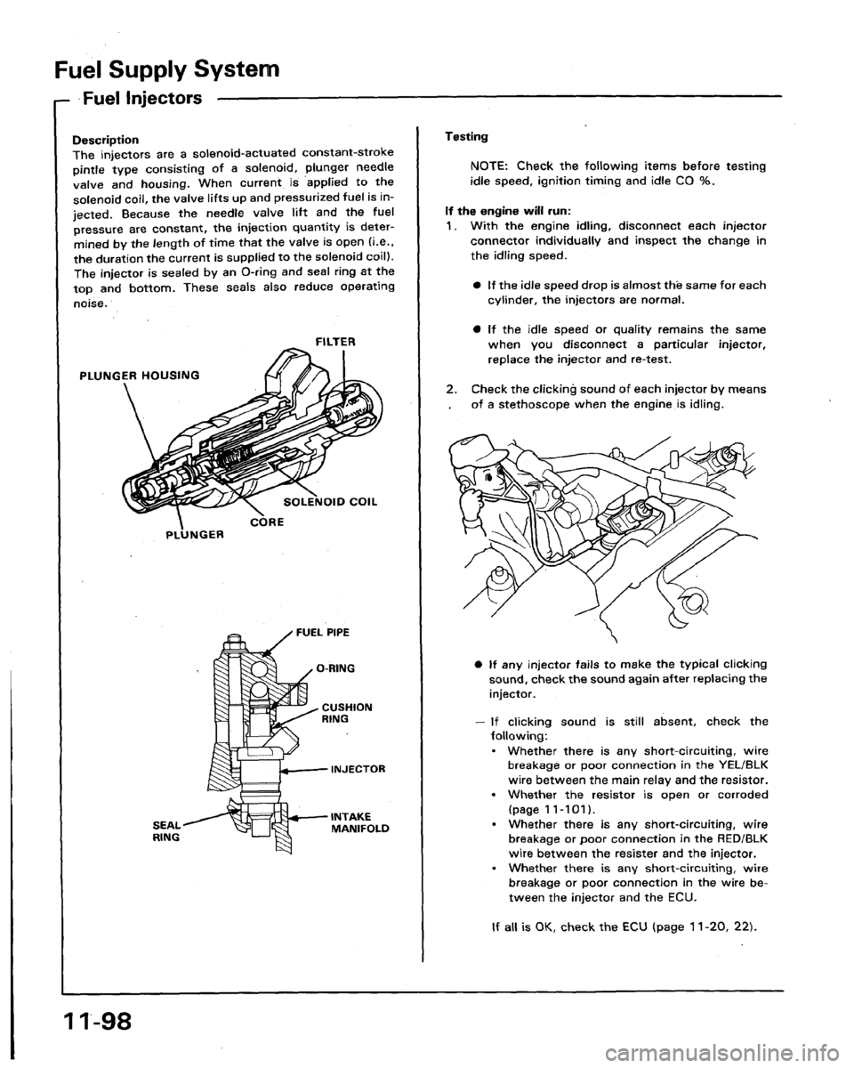 HONDA LEGEND 1991 2.G Workshop Manual 