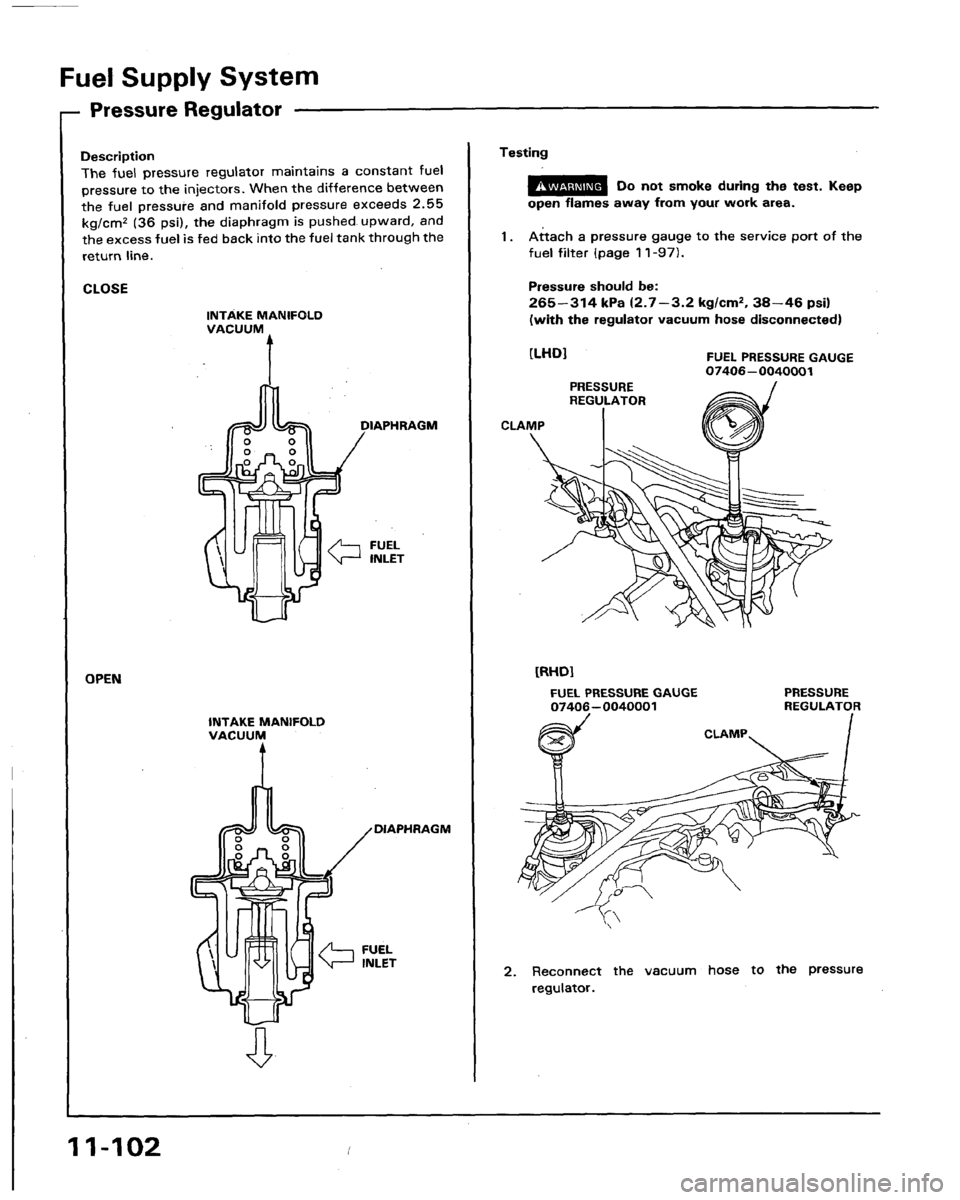 HONDA LEGEND 1991 2.G Workshop Manual 