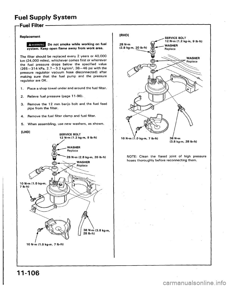 HONDA LEGEND 1991 2.G Workshop Manual 