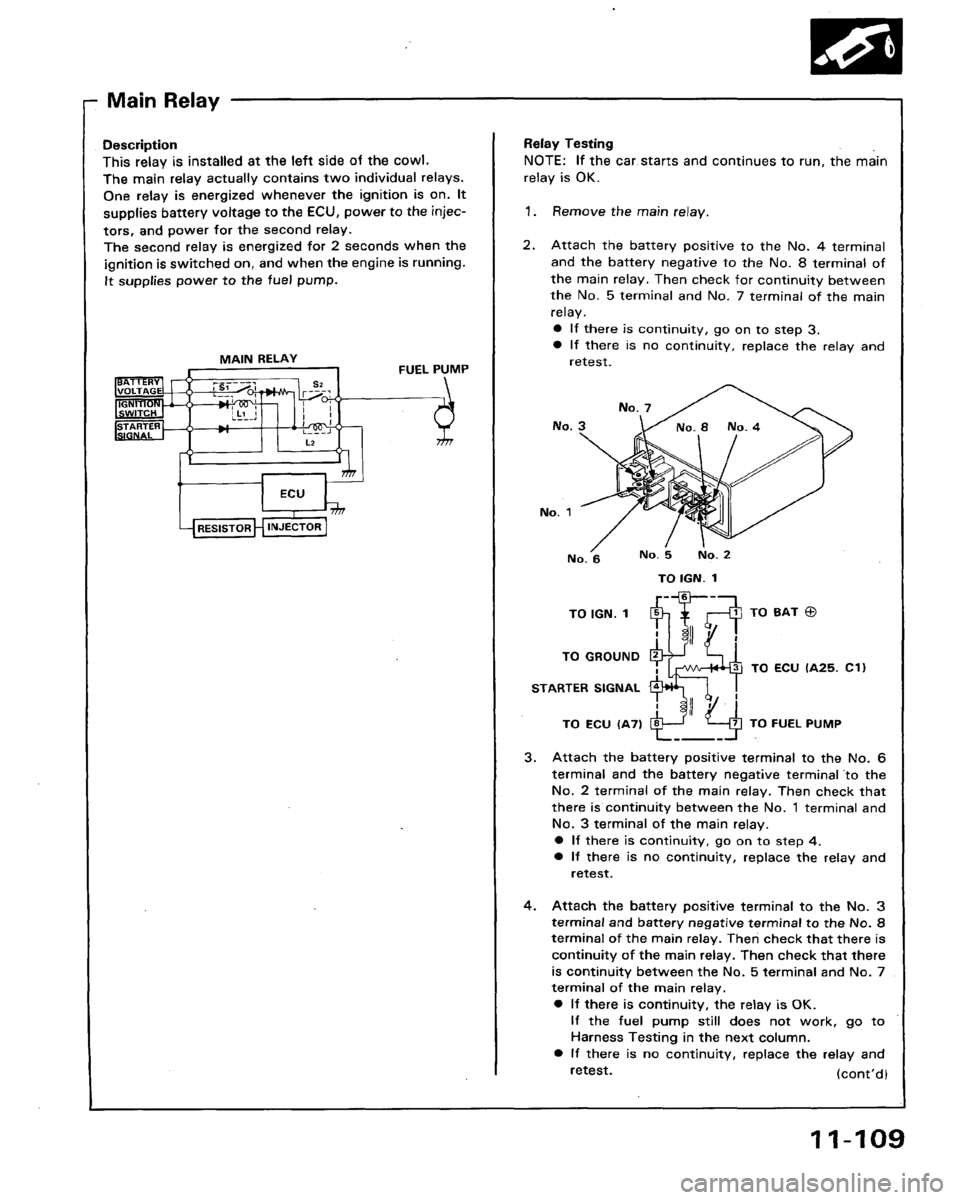 HONDA LEGEND 1991 2.G Workshop Manual 
