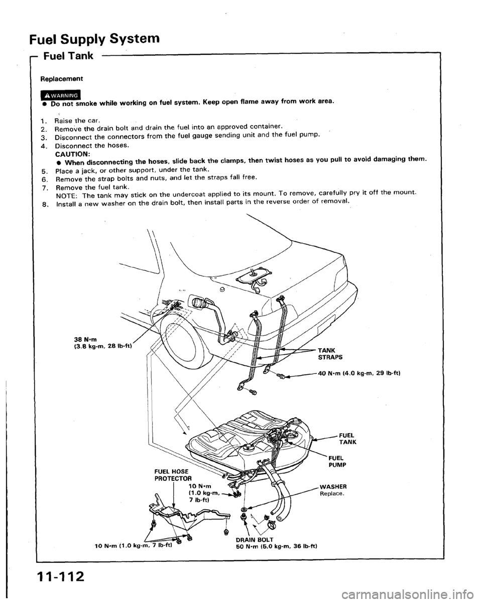 HONDA LEGEND 1991 2.G Workshop Manual 