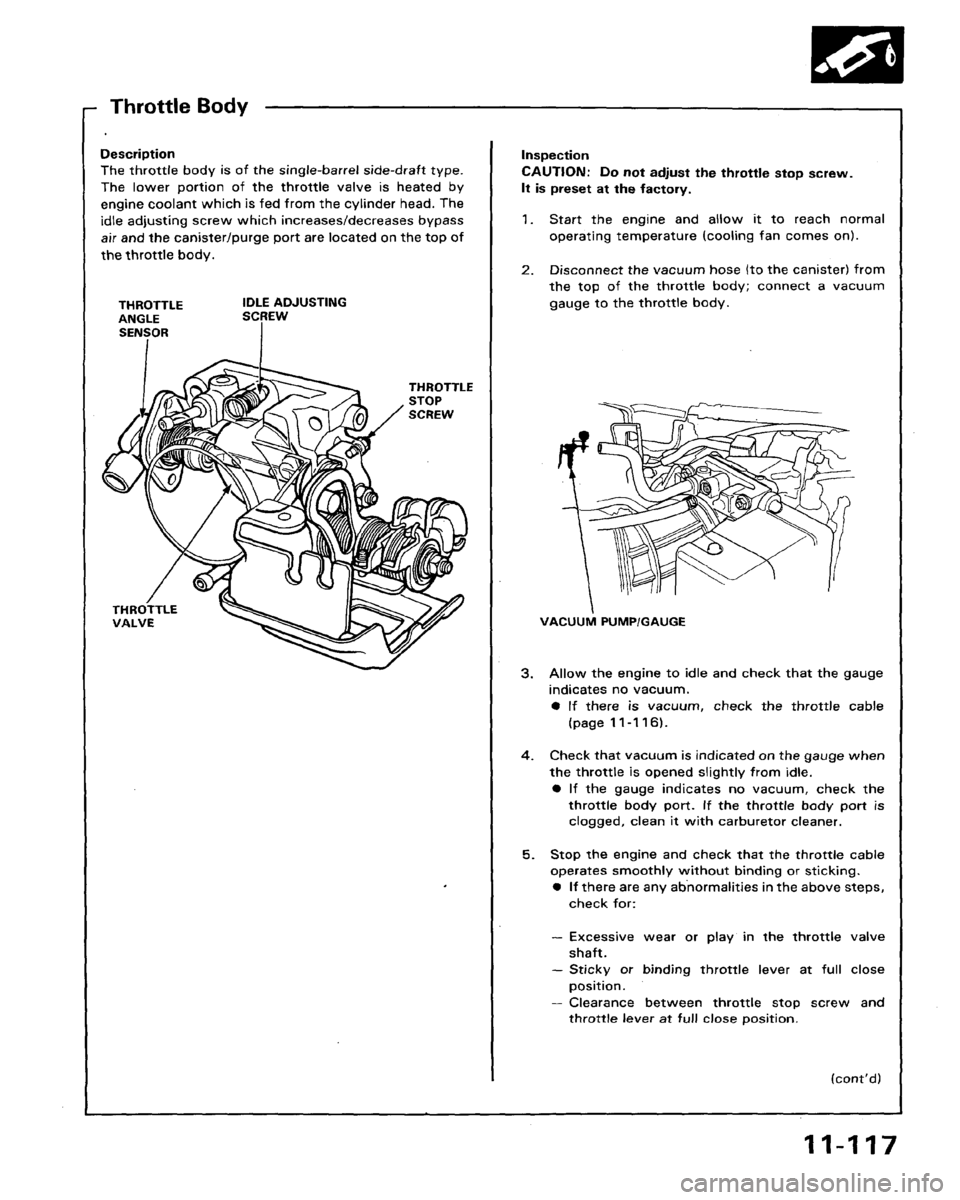 HONDA LEGEND 1991 2.G Workshop Manual 
