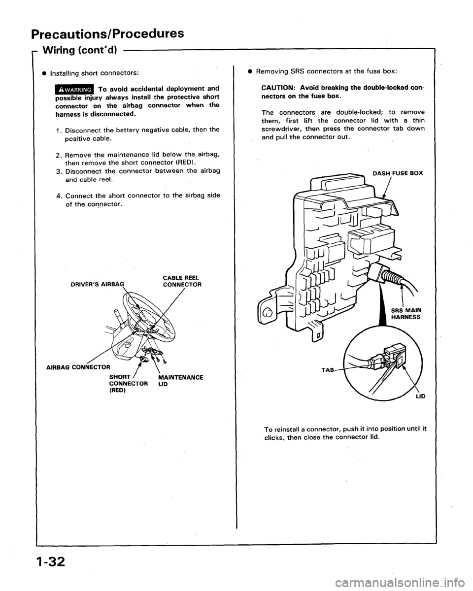 HONDA LEGEND 1991 2.G Workshop Manual 
