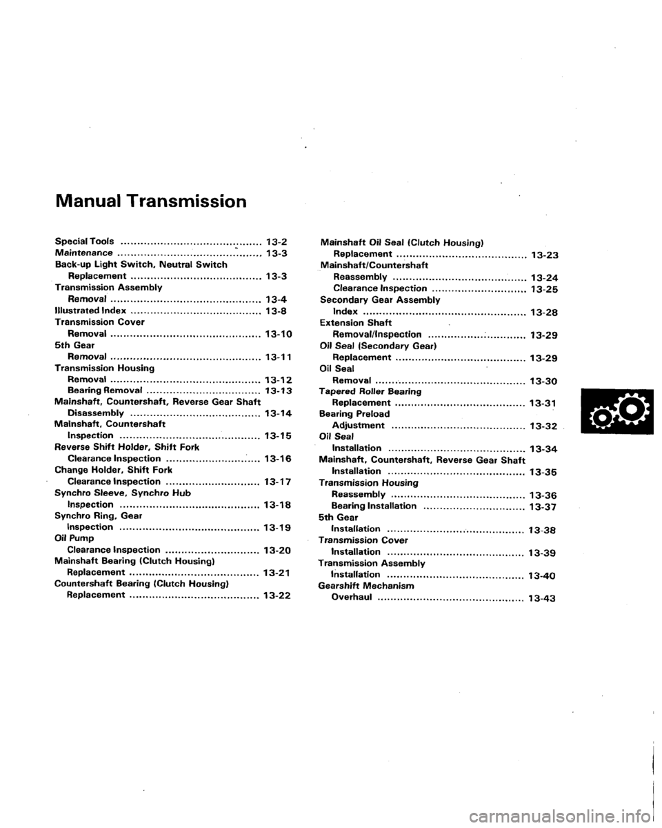 HONDA LEGEND 1991 2.G Workshop Manual 