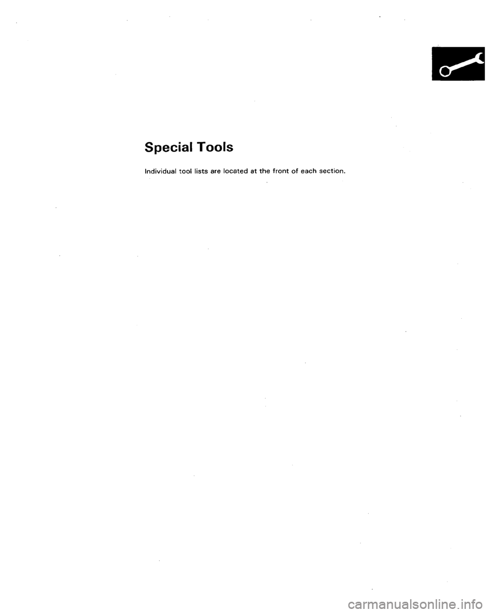 HONDA LEGEND 1991 2.G Workshop Manual 